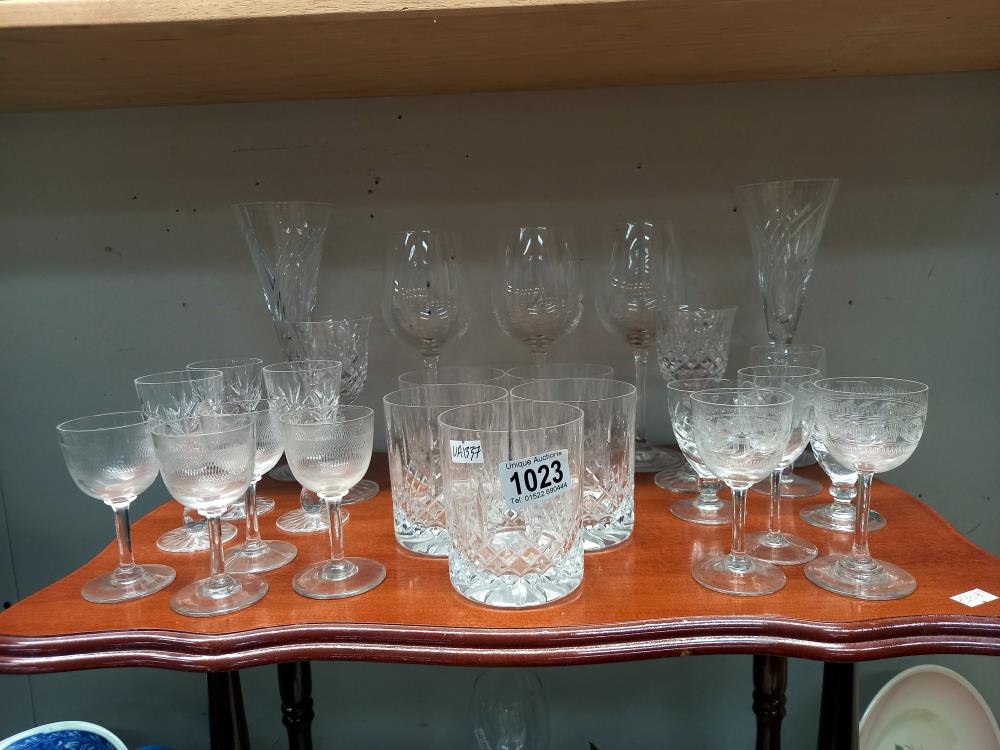 A good lot of crystal & other drinking glasses - Image 2 of 6