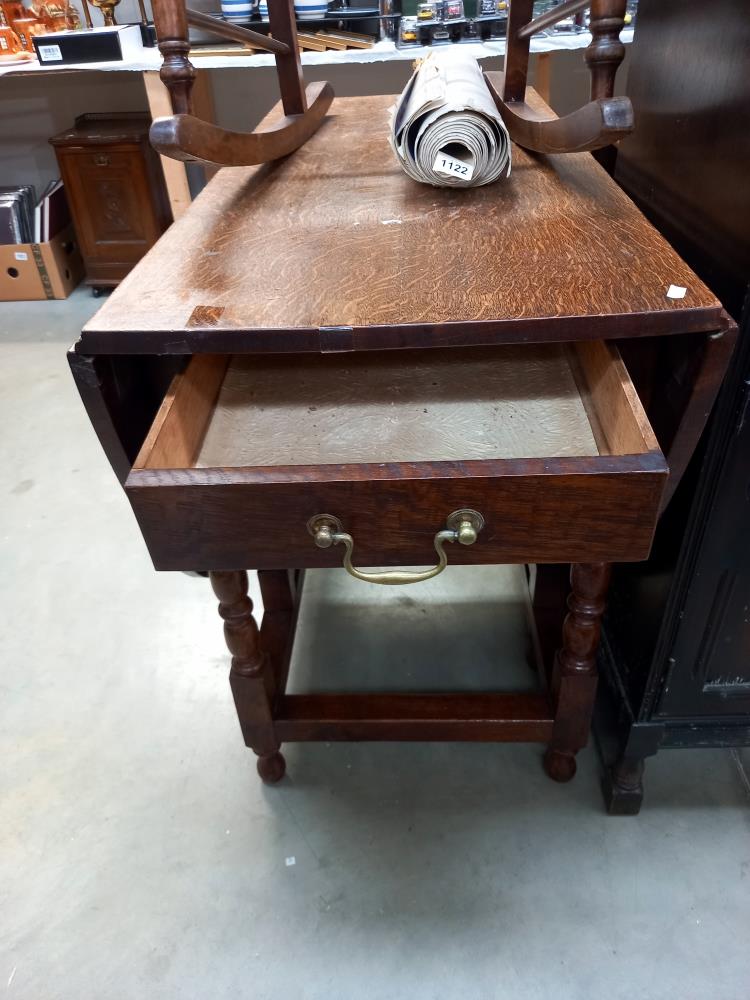 A 1930's large oak gateleg table COLLECT ONLY - Image 2 of 3