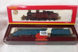 A Hornby '00' R304 LNER Mallard & R2224 LMS Fowler locomotives