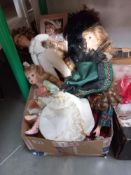 A good selection of collectors dolls