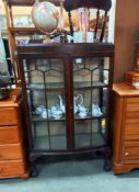 An Edwardian mahogany display cabinet COLLECT ONLY