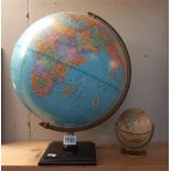 A vintage globe & 1 other, COLLECT ONLY