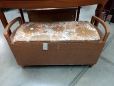 A vintage ottoman COLLECT ONLY