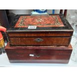 2 vintage writing boxes COLLECT ONLY