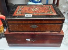 2 vintage writing boxes COLLECT ONLY