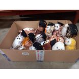 A box of TY Beanie Babies owls