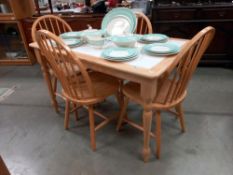 A Tile top kitchen table and chairs COLLECT ONLY.