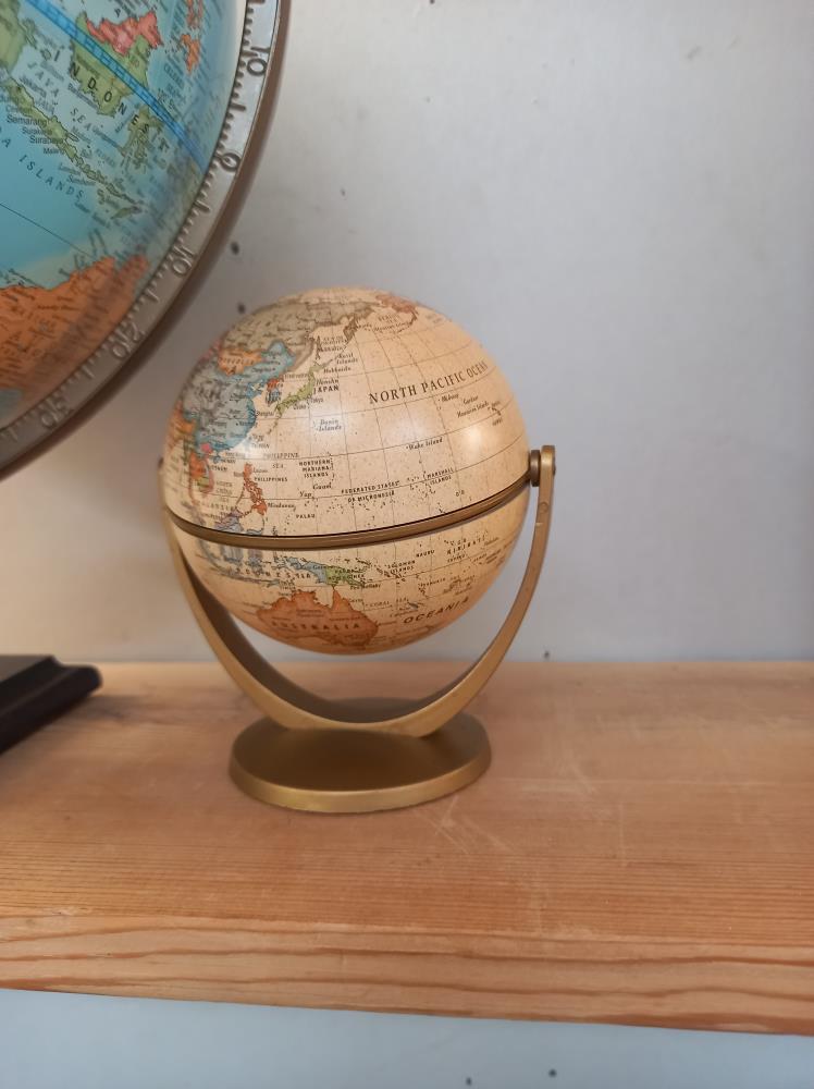 A vintage globe & 1 other, COLLECT ONLY - Image 2 of 2