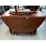 A 1930's large oak gateleg table COLLECT ONLY