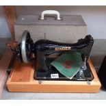 A vintage Singer sewing machine COLLECT ONLY