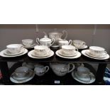 A vintage Japanese 'Lucky' tea set with 3D Geisha in cups & 14 piece part tea set & Geisha Y.Y.