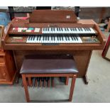 A Hammond electric organ with stool COLLECT ONLY