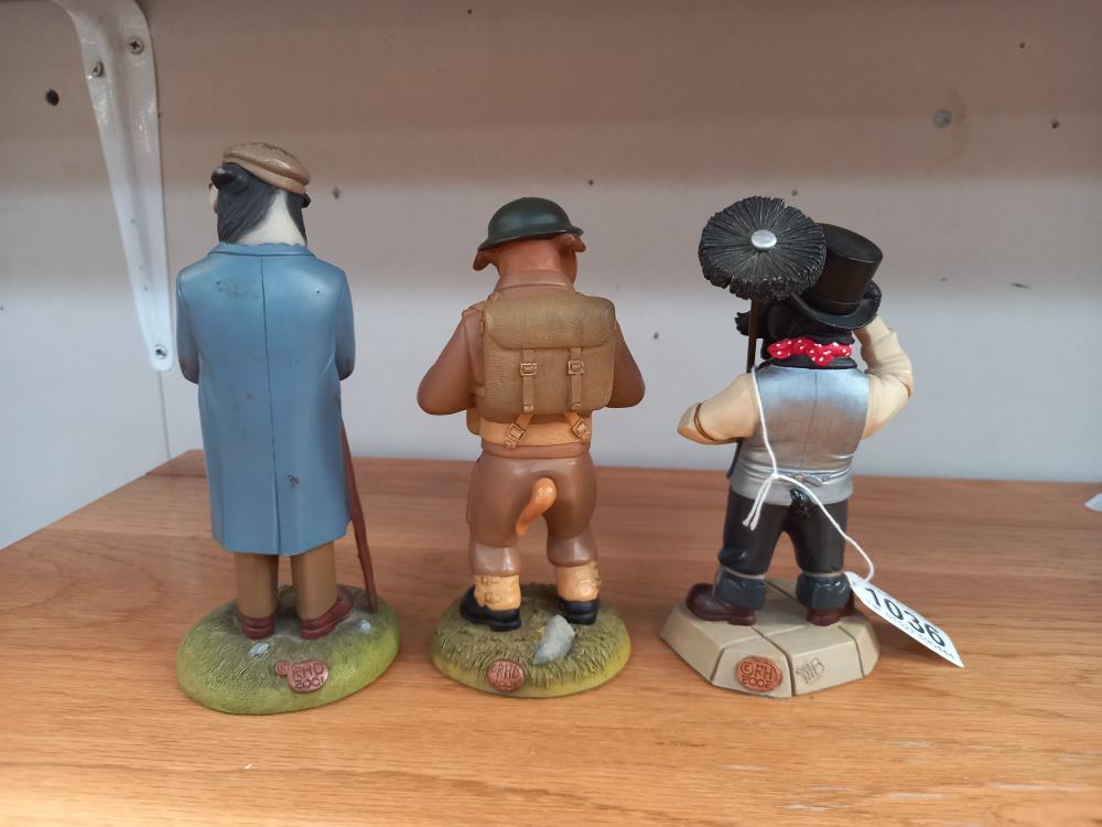 3 Robert Harrop doggie people, dog figures, soldier, chimney sweep and shepherd - Image 3 of 3