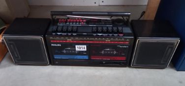 A Phillips Super Tandem double tape/radio etc.