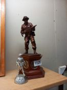 A Danbury Mint figure 'The Liberator WWII' & 1 other COLLECT ONLY