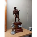 A Danbury Mint figure 'The Liberator WWII' & 1 other COLLECT ONLY