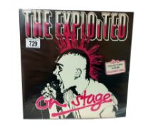 The Exploited On Stage, Clear Vinyl, 1981, Punk, Nr Mint Vinyl