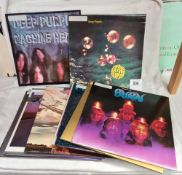 14 Deep Purple albums & 1 x 12" single. RCM grade good or above, covers used