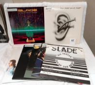 6 Slade albums & 1 x 12" single, RCM grade very good, covers used COLLECT ONLY