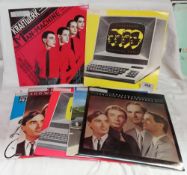 4 Kraftwerk LP's & 3 x 12", RCM grade very good, covers used COLLECT ONLY