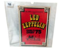 Led Zeppelin, Concert Official Programme, Earls Court 1975