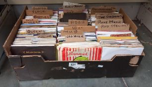 A box of 45's mostly 70's COLLECT ONLY