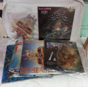 6 Iron Maiden albums & 4 x 12" singles & 5 picture discs, RCM grade very good or above, covers used