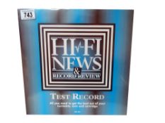 No Artist, Hi Fi News Test Record, Uk Pressing 1996, Hi Fi News, HFN 001