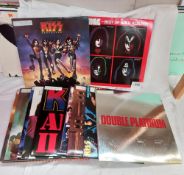 20 Kiss albums, RCM grade very good or above, covers used COLLECT ONLY