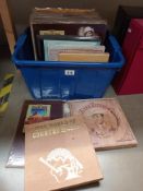 A box of Hank Williams LP's & some 78 box sets COLLECT ONLY