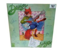 Design, Day of The Fox, Regal Zonophone, SLRZ 1037, 1973, Fully Autographed, Excellent