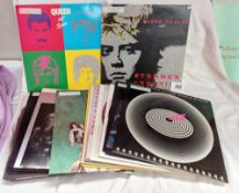 14 Queen albums, 1 Roger Taylor album & 6 x 12" singles, RCM grade good or above, covers used