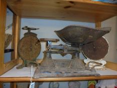 Three sets of old scales, COLLECT ONLY.