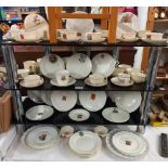 A fabulous lot of crested china cups and saucers and plates