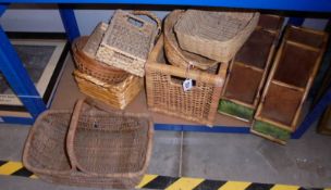 A mixed lot of basket ware, COLLECT ONLY.