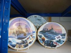 A quantity of collector's plates including military related.