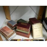 A quantity of old books including poetry.