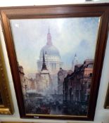 A framed and glazed print by John O'Connor, 1830-1880.