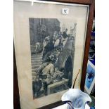 A framed and glazed Venetian scene print, COLLECT ONLY.