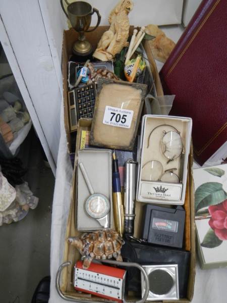 Two trays of interesting miscellaneous items.