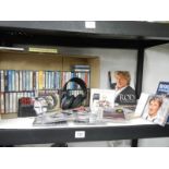 A quantity of Rod Stewart memorabilia and a quantity of music CD's.