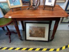 A Victorian mahogany side table, COLLECT ONLY.