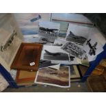 A good lot of aircraft related photographs and prints. COLLECT ONLY.