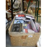 A large box of music CD's,