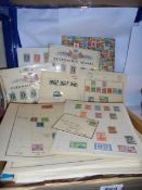 A mixed lot of postage stamps.