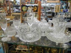 A mixed lot of glass ware, COLLECT ONLY.