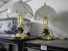 A pair of bedside lamps, COLLECT ONLY.