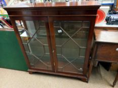 A vintage china cabinet