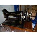 A Singer manual sewing machine, COLLECT ONLY.