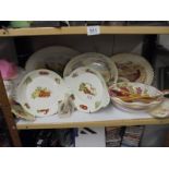 A mixed lot of ceramics including meat platters, COLLECT ONLY.